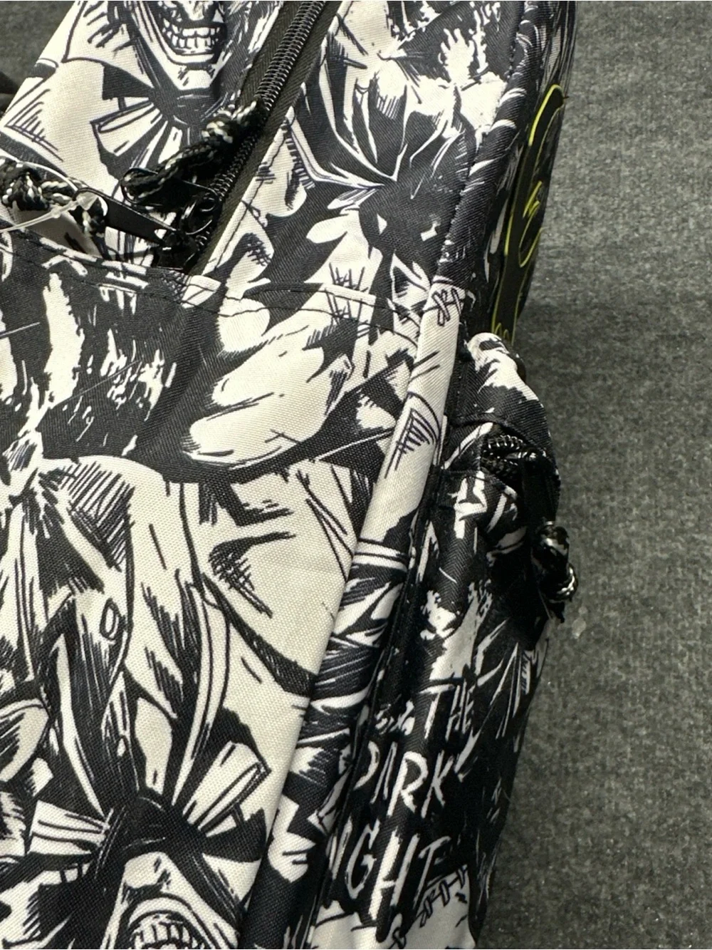 Batman Black & White Graphic Backpack - Men Bags